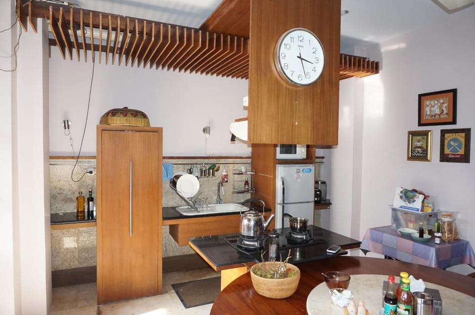 Shared fridge, microwave, electric kettle