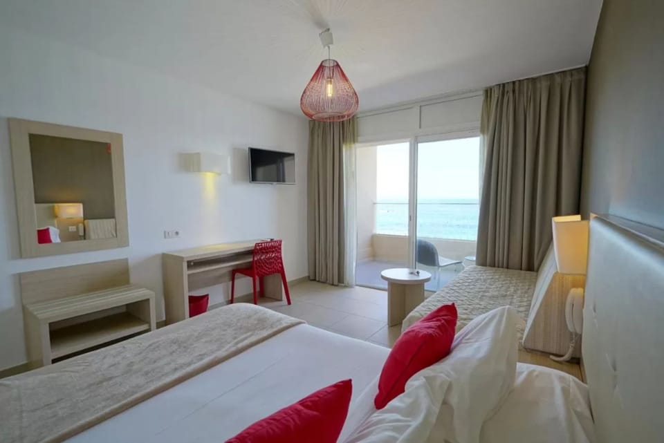 Room, Balcony, Sea View | Premium bedding, in-room safe, desk, blackout drapes