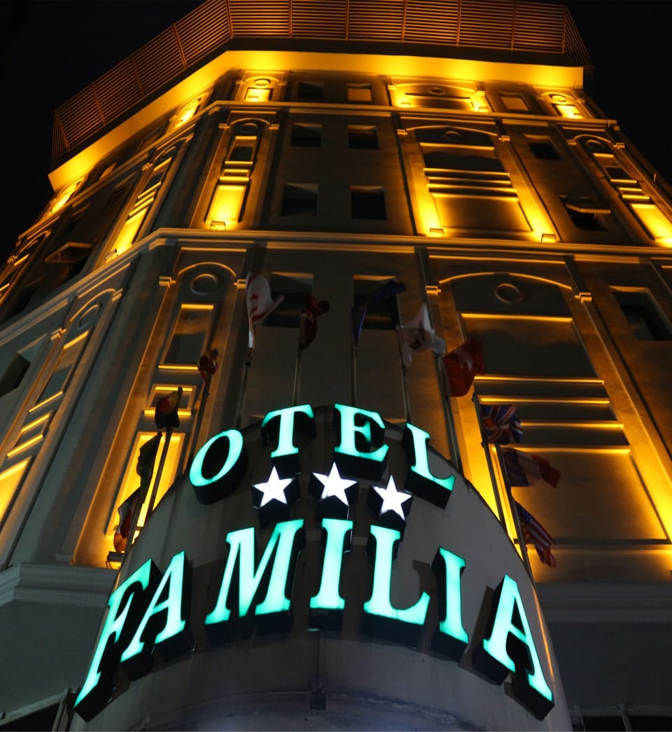 Front of property - evening/night