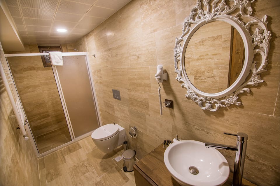 Suite | Bathroom | Shower, free toiletries, hair dryer, slippers