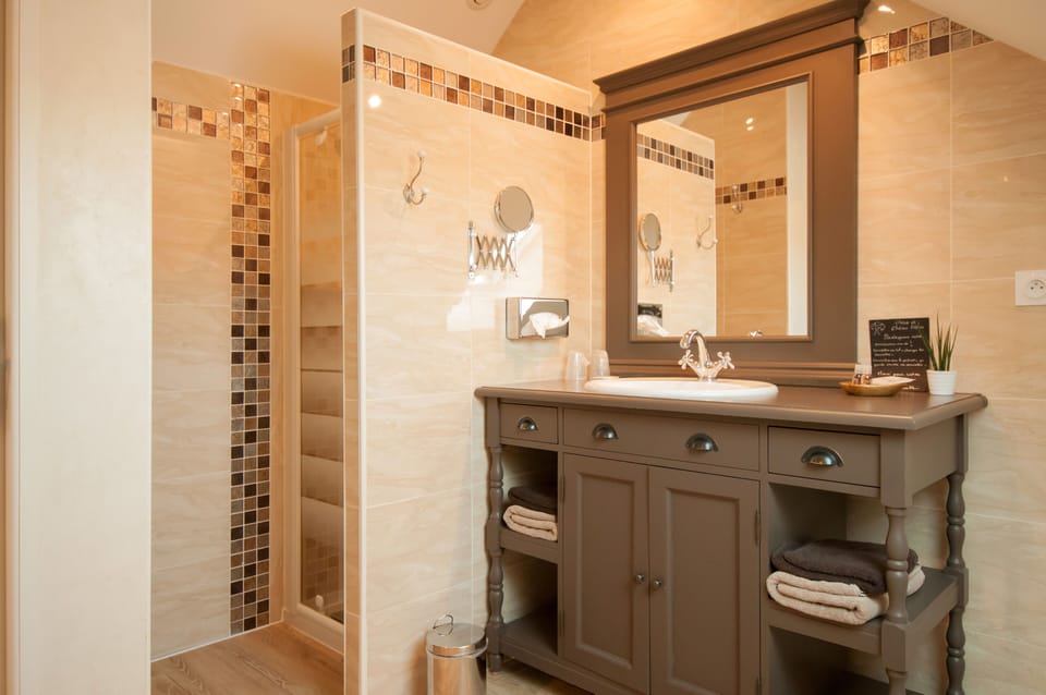 Double Room | Bathroom | Shower, rainfall showerhead, free toiletries, hair dryer