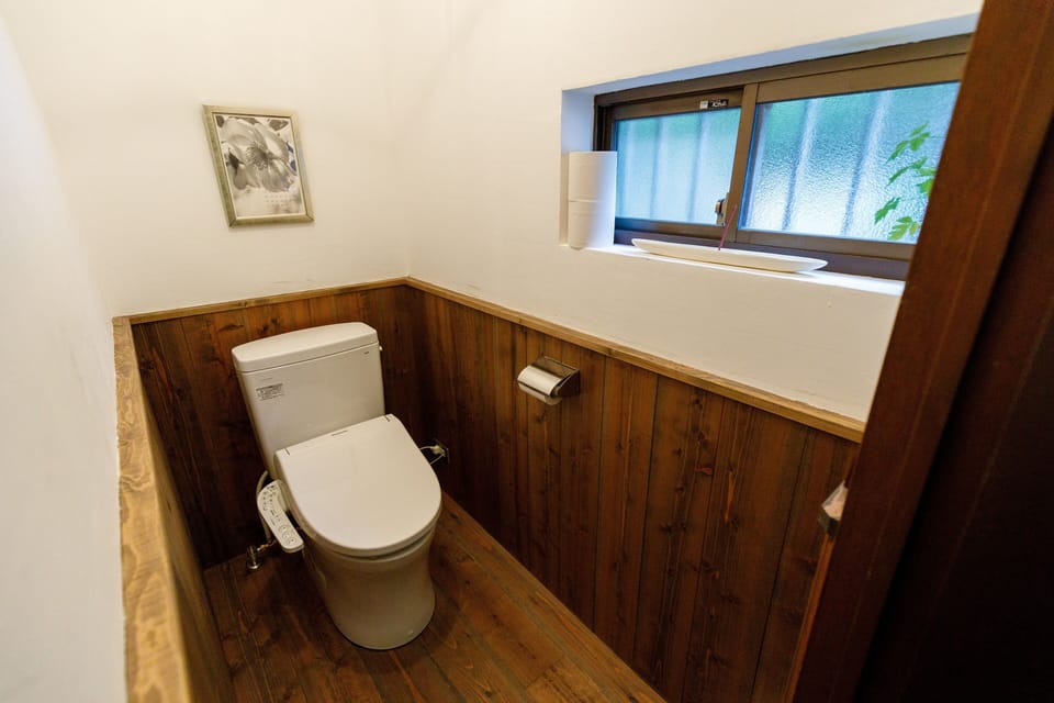 Shower, free toiletries, hair dryer, slippers