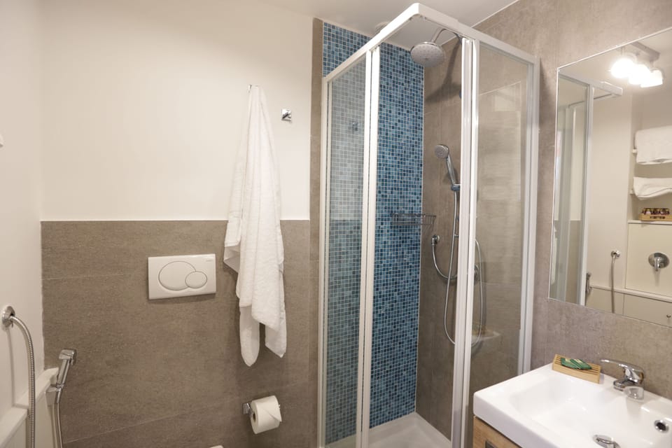 Standard Double Room | Bathroom | Shower, free toiletries, hair dryer, bidet