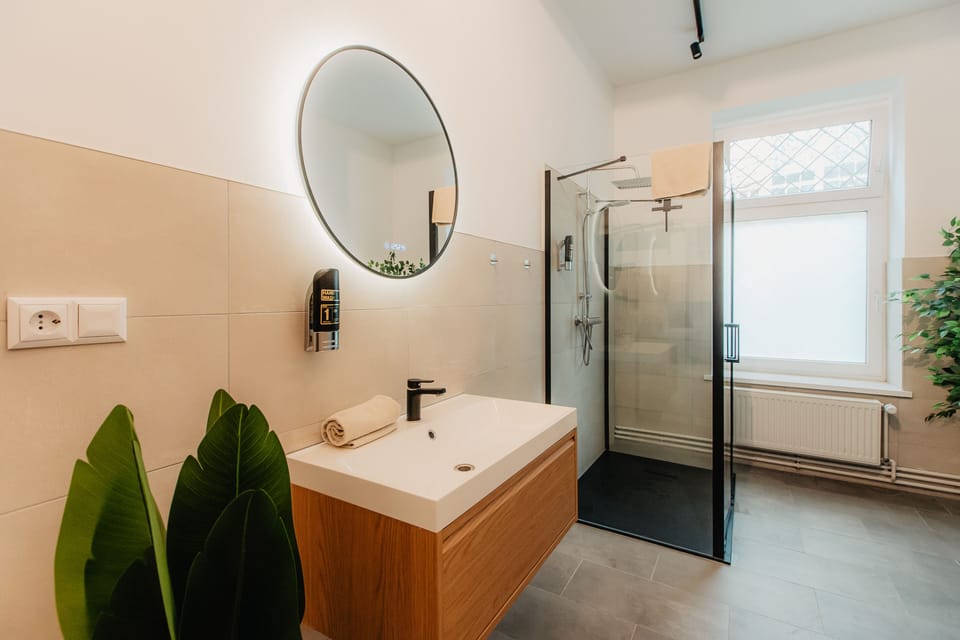 *Grand Botanical* 4-Room Apartment with Kitchen | Bathroom | Hair dryer, towels, soap, shampoo