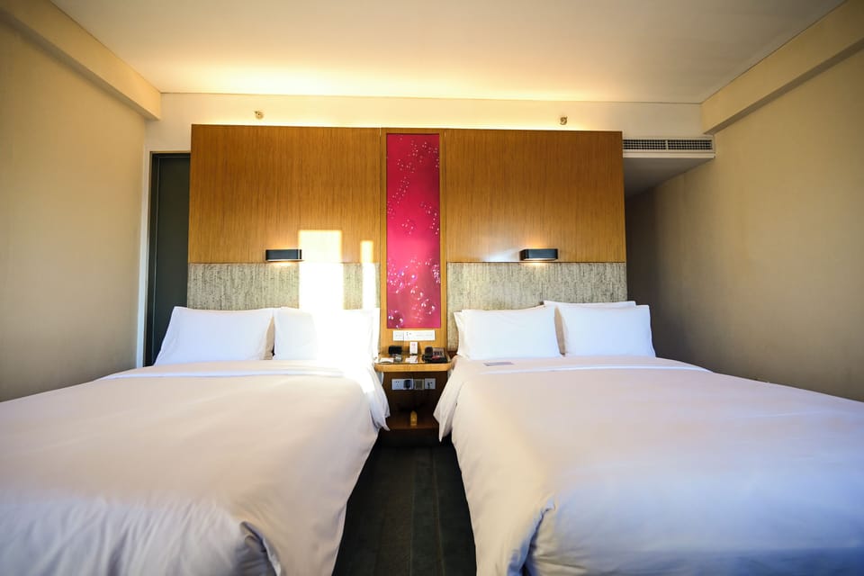 aloft, Room, 2 Queen Beds, City View | Down comforters, in-room safe, desk, laptop workspace
