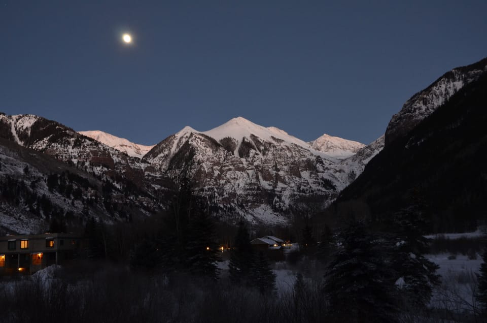 Night view from deck