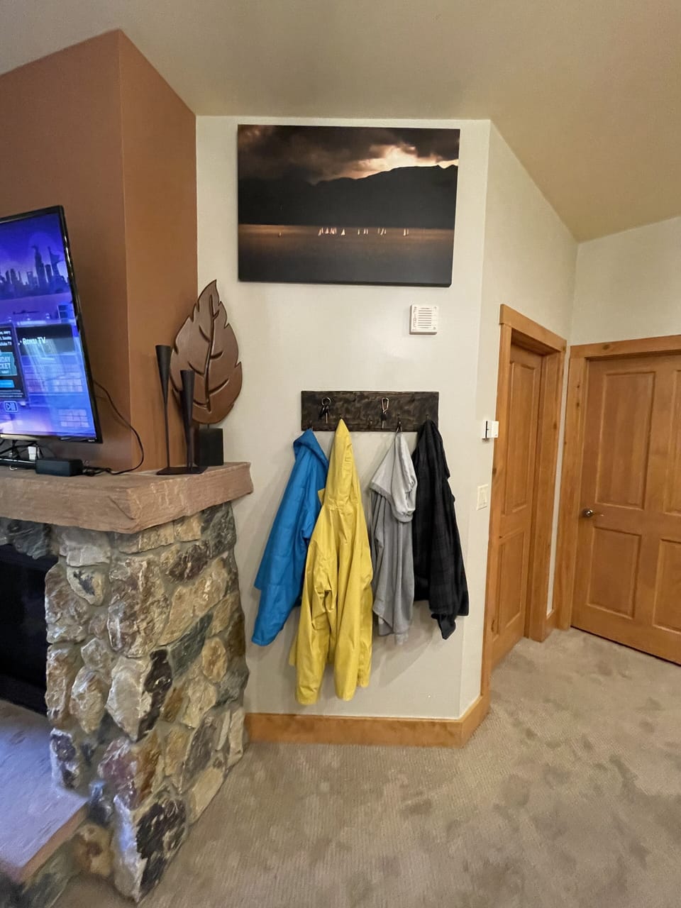 Lots of hooks to keep your stuff organized and out of the way.