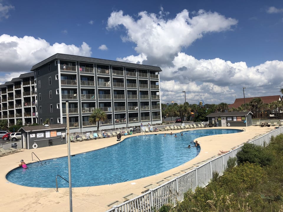 Large Oceanfront Pool in front of Building A.  Only a 40-yard walk away!