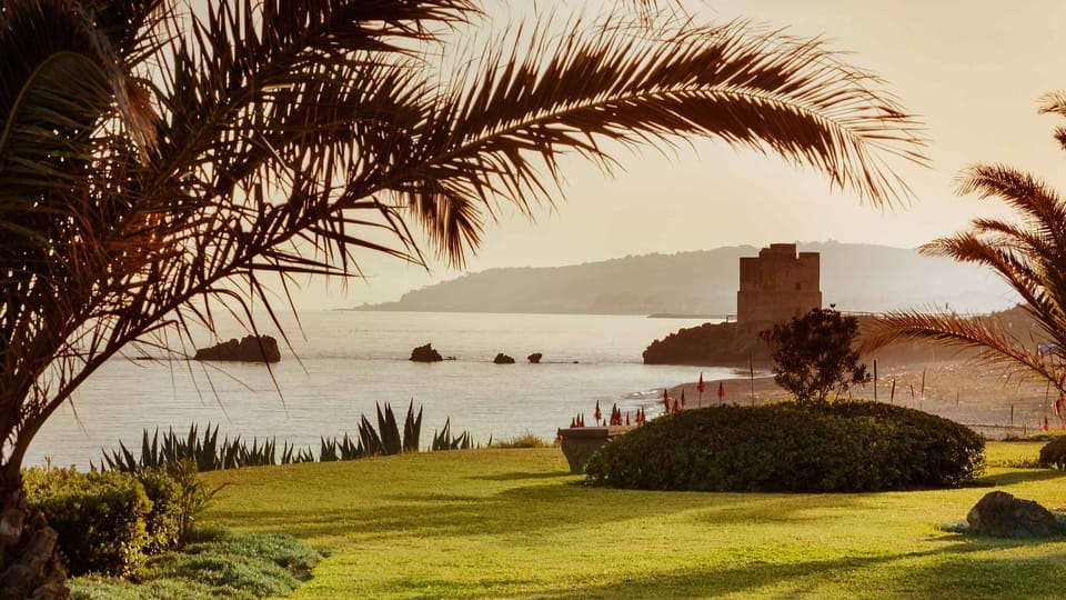 View from the garden to the old watch tower