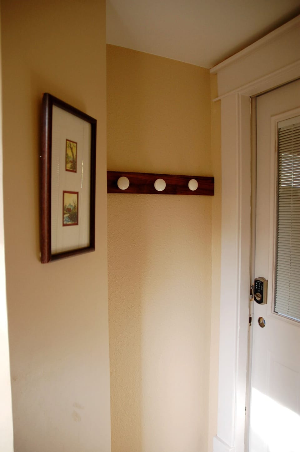 Light-filled private entryway with keyless lock