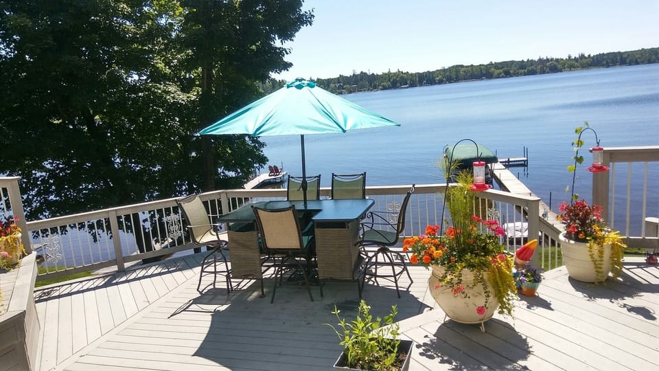 Beautiful view from the two tier deck