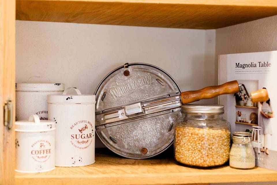 Popcorn Night Staple — Movie nights, upgraded—fresh popcorn is always stocked, because the coziest moments are the ones you don't have to plan. 🍿🎬