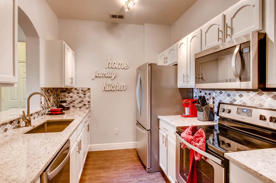 Our kitchen is stocked with everything you need for the perfect family vacation!