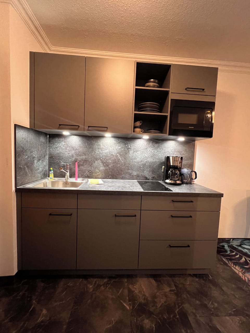 Deluxe Double Room, 1 King Bed, Kitchenette | Private kitchen | Fridge, stovetop, coffee/tea maker, electric kettle