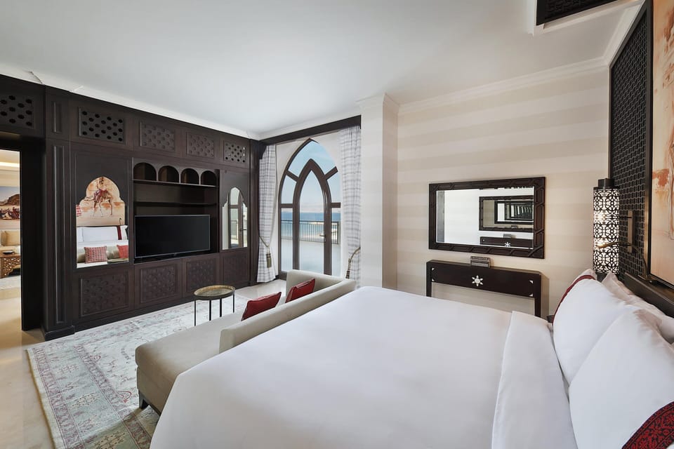 Presidential Suite, 1 King Bed, Sea View (Terrace) | Frette Italian sheets, premium bedding, down comforters, minibar