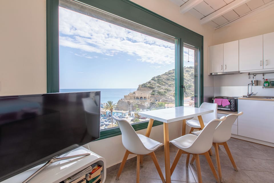 Apartment, 2 Bedrooms, Sea View | Living area | Flat-screen TV