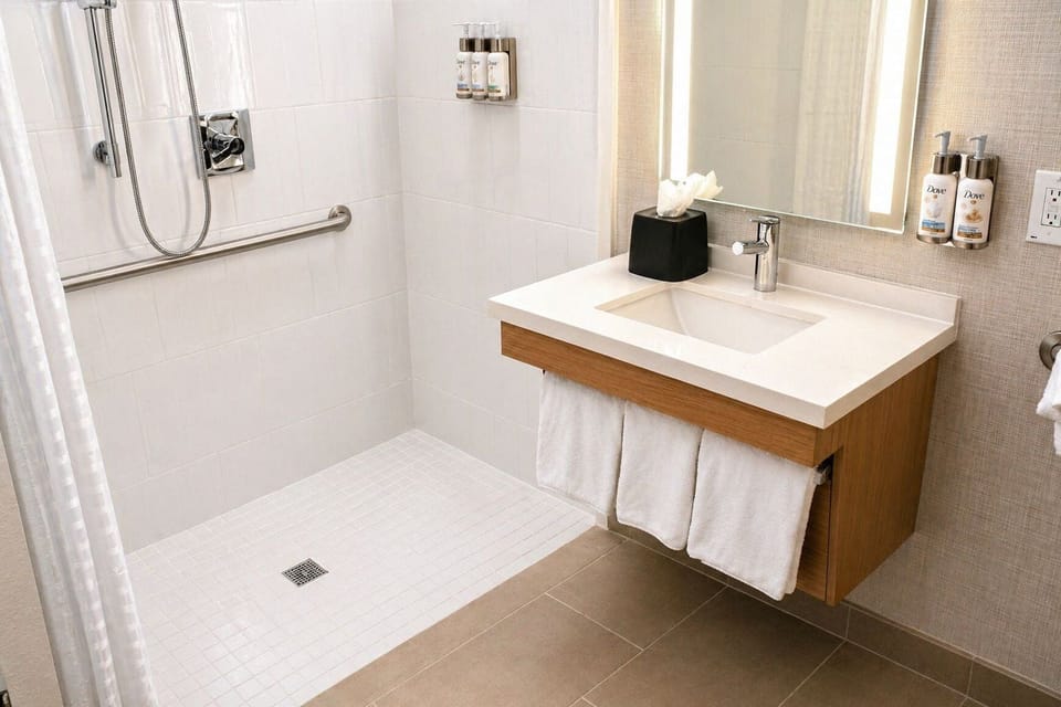 In-room safe, desk, laptop workspace, blackout drapes