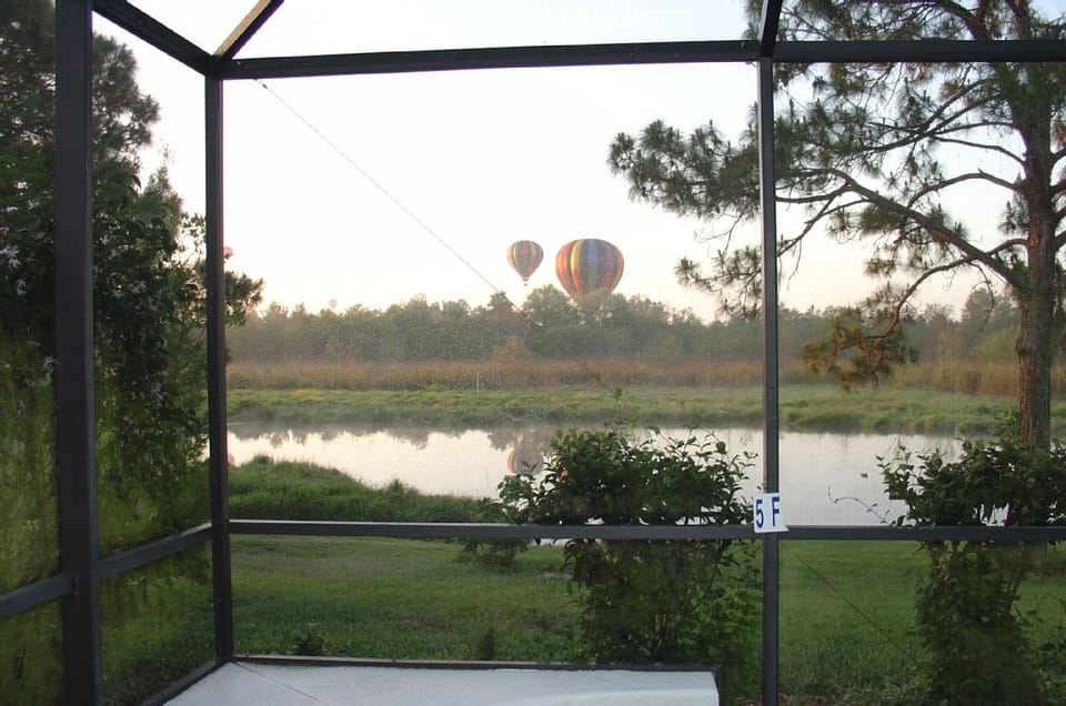Hot Air Balloons taking off in the early morning