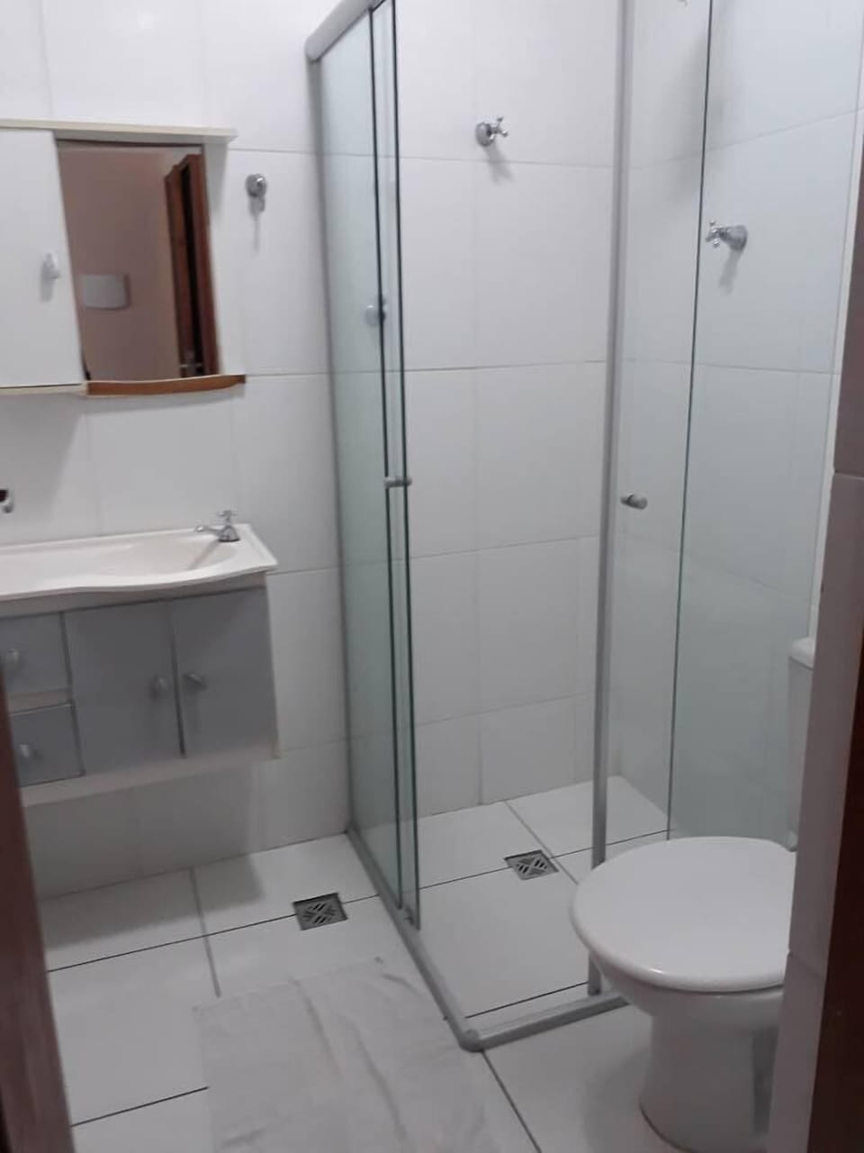 Shower, hair dryer (on request), towels