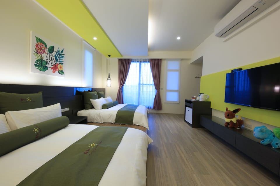 Luxury Quadruple Room, Non Smoking | Premium bedding, desk, blackout drapes, soundproofing