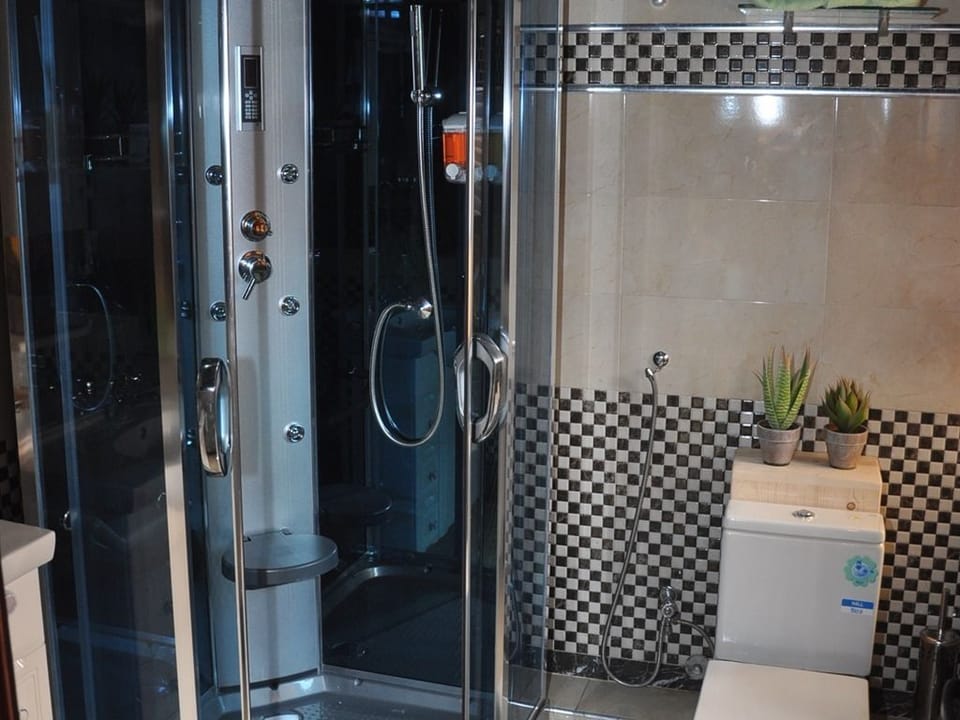 Suite Texas | Bathroom | Shower, free toiletries, hair dryer, towels