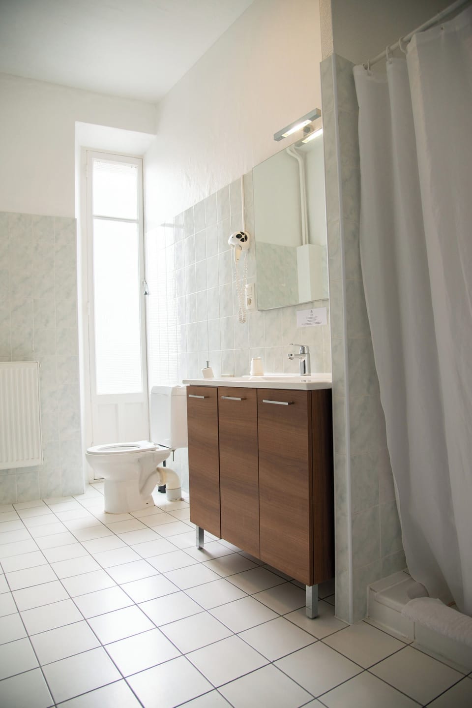 Hair dryer, towels