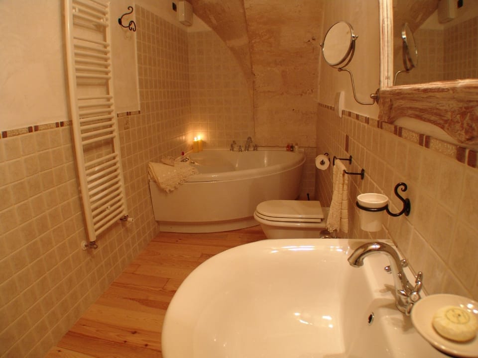 Bathroom | Hair dryer, slippers, bidet, towels