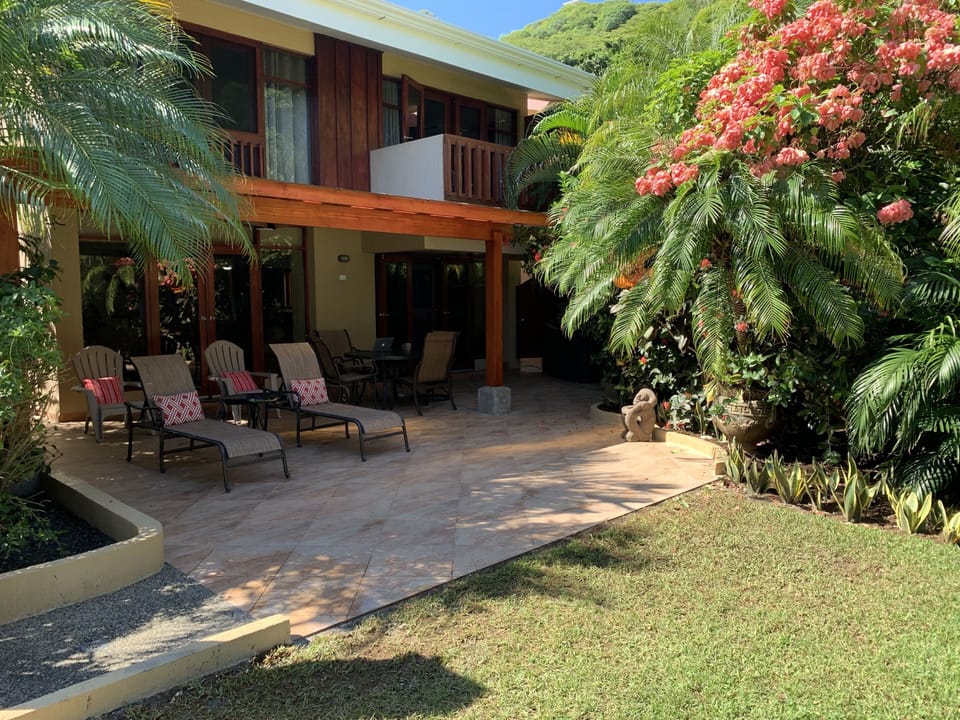 Sun or shade, your choice on our oversized terrace