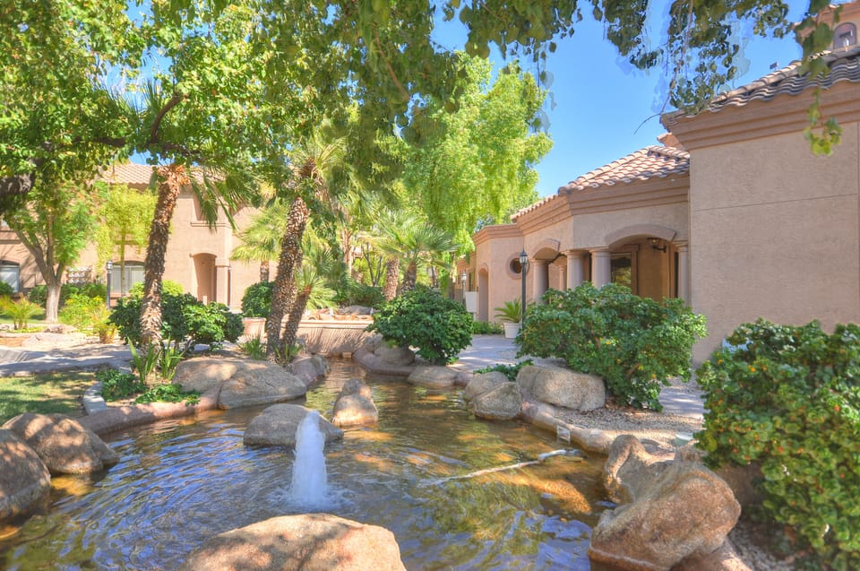 Resort-like grounds