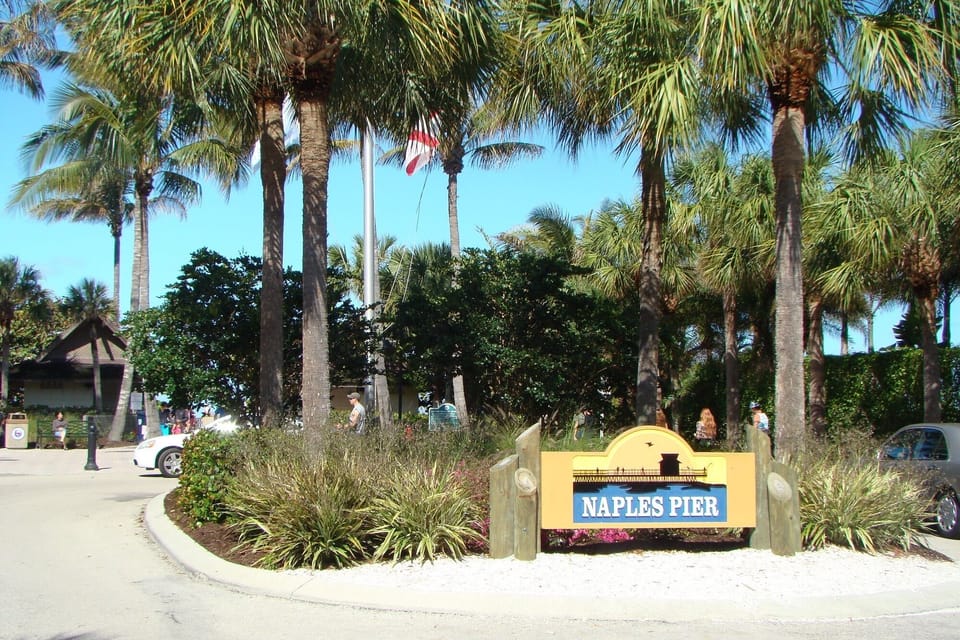 A great destination for your morning walk. The famous Naples Pier-one block.