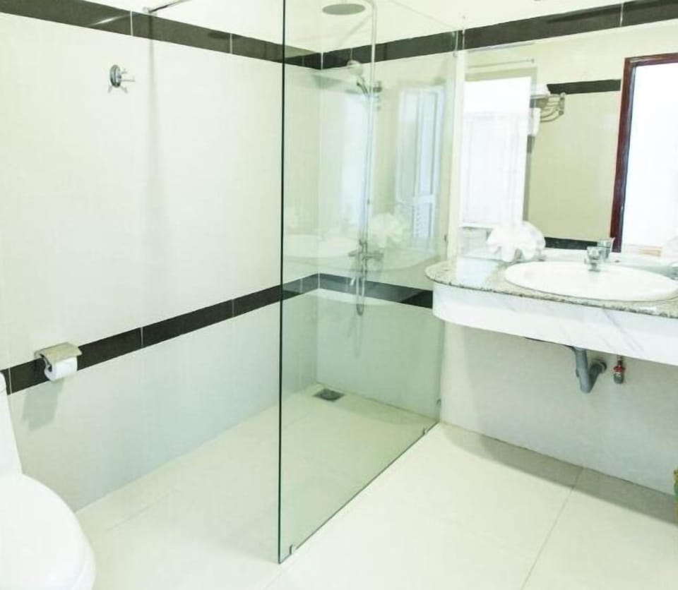Free toiletries, hair dryer, slippers, towels