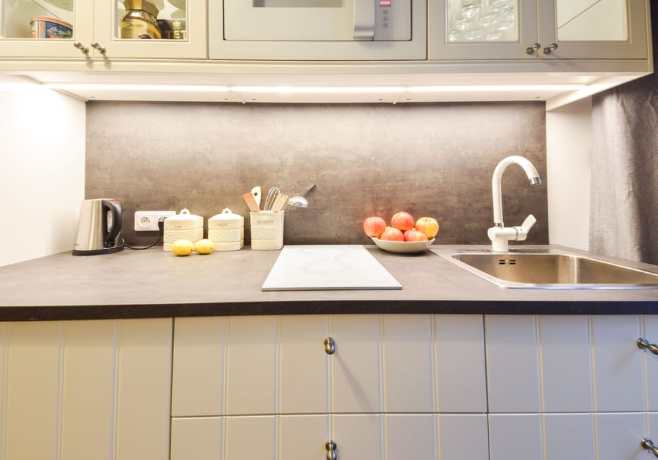 Basic Apartment, 1 Bedroom, Non Smoking, City View | Private kitchenette | Coffee/tea maker, fridge, microwave, stovetop