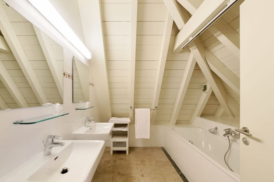 Free toiletries, hair dryer, towels