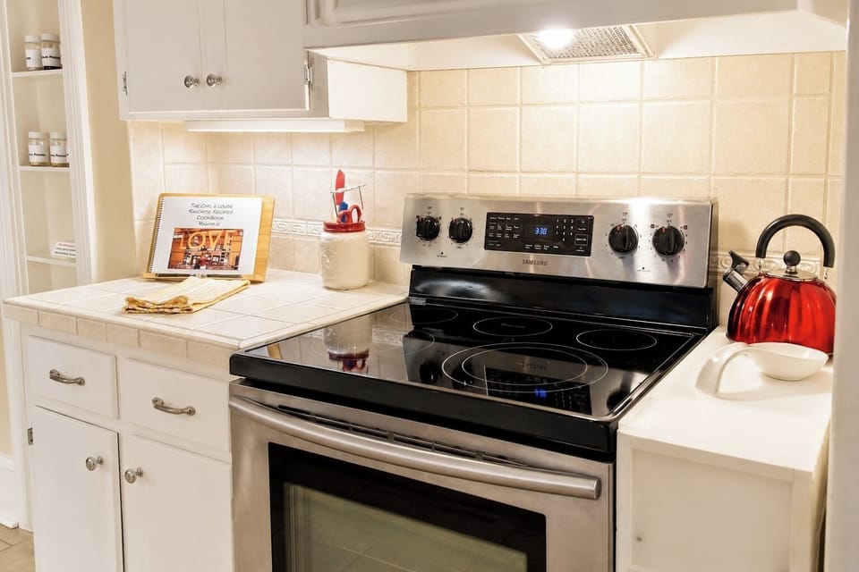 Electric Stove in Kitchen