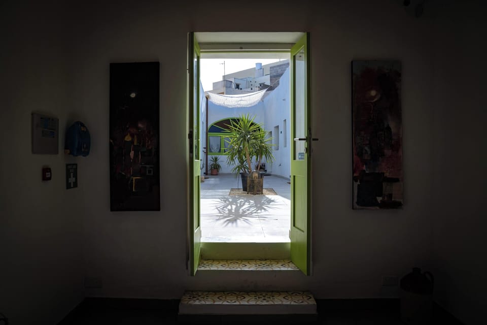 Interior entrance