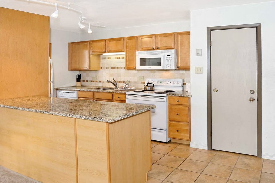 We provide dishes, cookware, and utensils, coffee maker, crockpot and more!