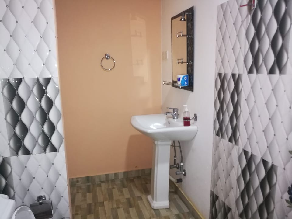 Shower, free toiletries, hair dryer (on request), slippers
