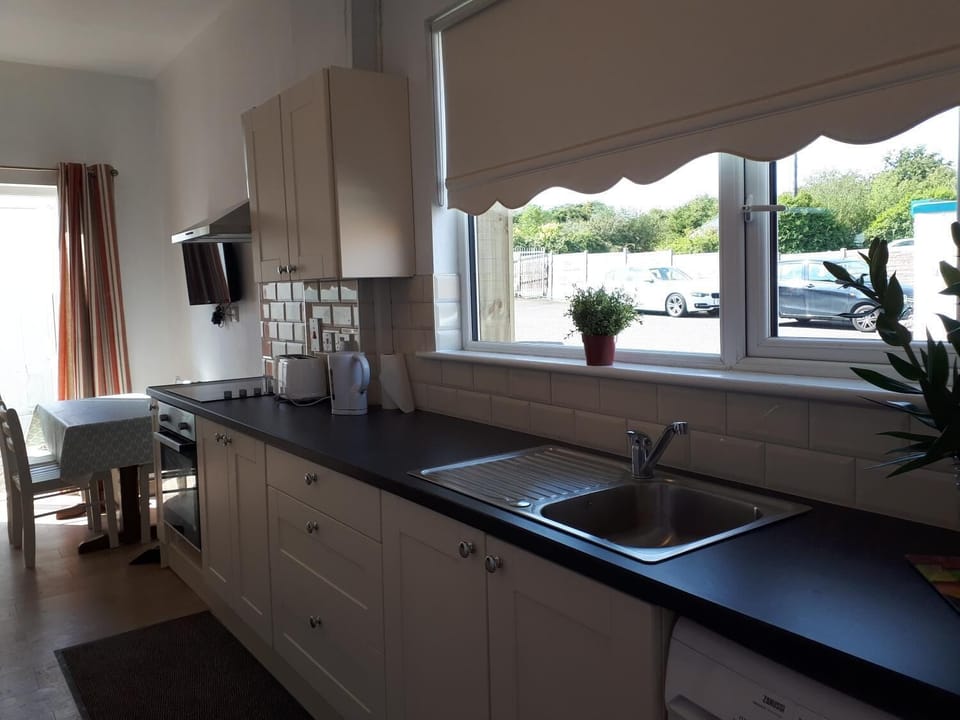 Family Apartment, 2 Bedrooms | Private kitchen | Fridge, microwave, oven, stovetop