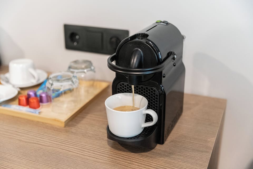 Modern Deluxe Room | Coffee and/or coffee maker