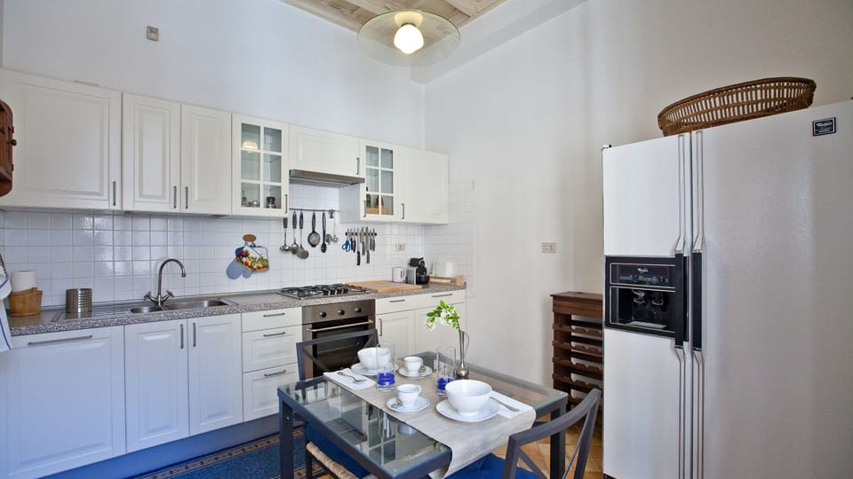 Panoramic Apartment, 1 Bedroom | Private kitchen | Full-size fridge, oven, stovetop, dishwasher