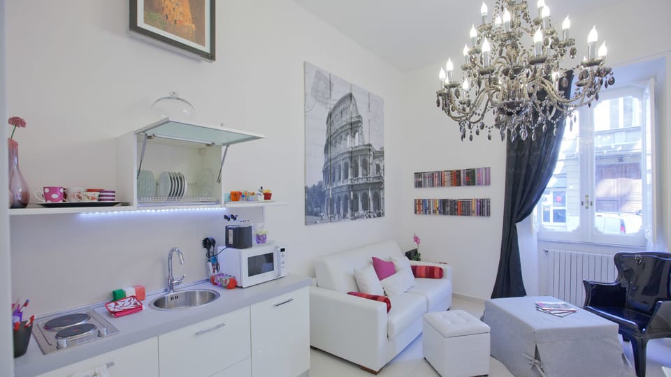 Apartment, 1 Bedroom | Living area | Flat-screen TV