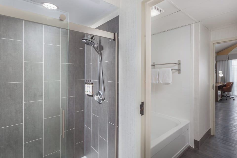 Suite, 1 Bedroom (Wet Bar) | Bathroom | Combined shower/tub, free toiletries, hair dryer, towels