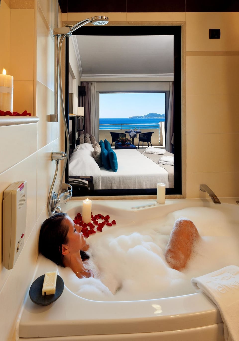 Superior Room, Sea View (Elite Club) | Hypo-allergenic bedding, in-room safe, desk, blackout drapes