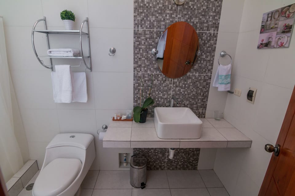 Double Room, 1 Queen Bed | Bathroom | Shower, free toiletries, hair dryer, towels