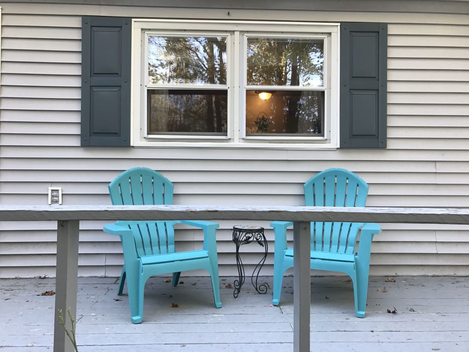 relax outside when weather permits