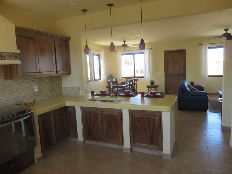 Spacious kitchen and pantry.