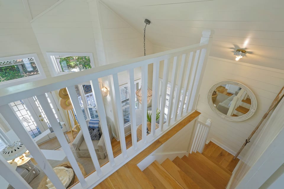 STAIRCASE VIEW TO KING LOFT