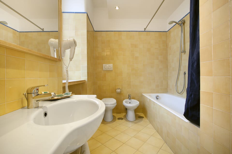 Deluxe Double or Twin Room, Balcony | Bathroom | Shower, free toiletries, hair dryer, towels