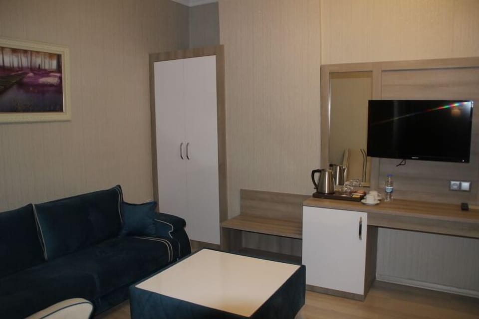 Standard Double Room | Living area | LCD TV, first-run movies
