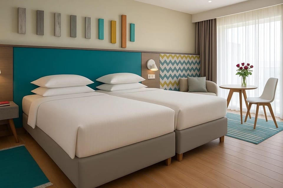 Standard Room, 2 Twin Beds, City View | Egyptian cotton sheets, premium bedding, minibar, in-room safe